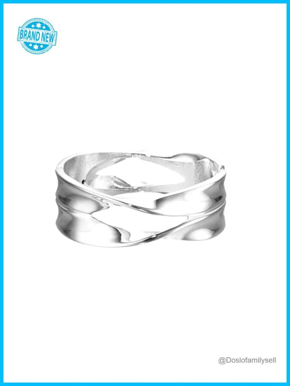 Sculptural Cut-Out Hinged Bangle Bracelet Silver-Tone Metal